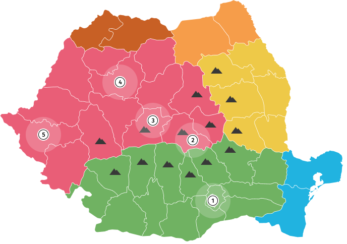 Map of Romania