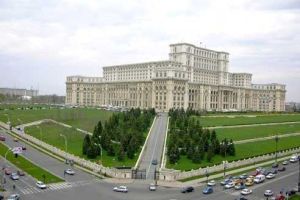 Bucharest communist landmarks: Palace of Parliament and Unirii Blvd.