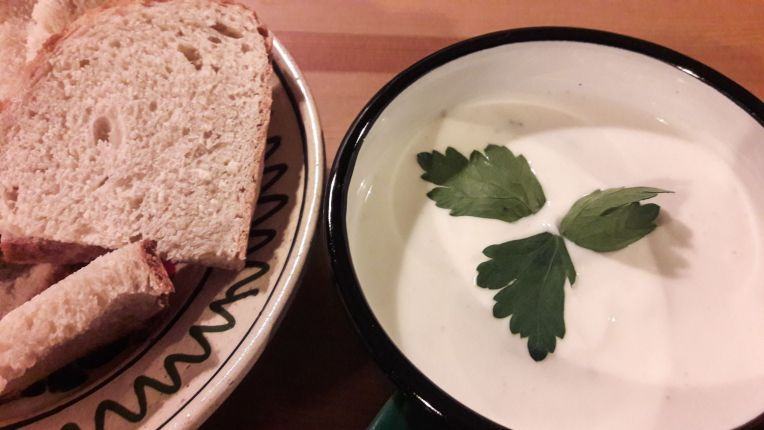 Garlic soup - only available for groups bigger than 8 persons. 