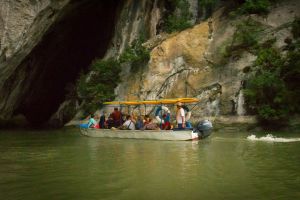 Danube boat ride and cave exploring (April-October)