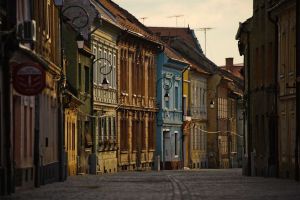 Walking on Brasov's old and chic side streets