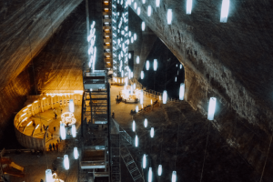 Bike our way to Turda Underground Salt Mine