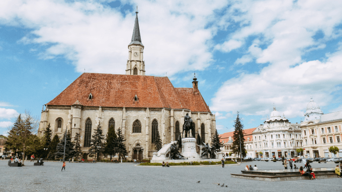 St. Michael church, Unirii Square