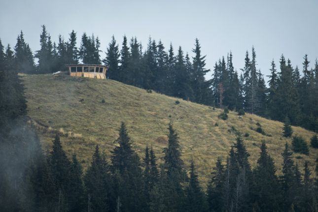 Our wooden cabin, well integrated in the landscape