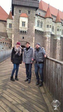 Corvin Castle outside late autumn
