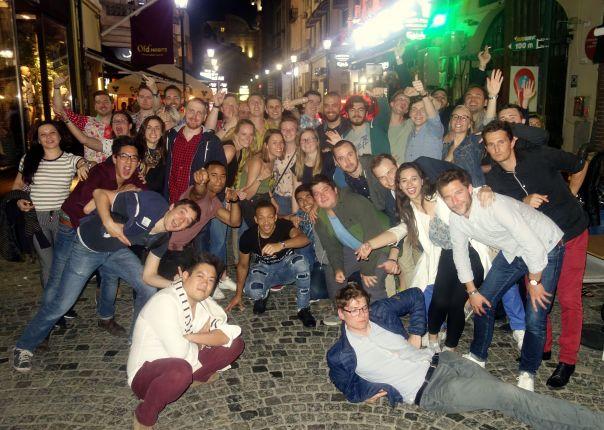 Pub crawling in Bucharest