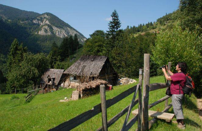 Hiking in the countryside