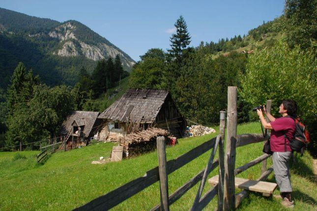 Hiking in the countryside