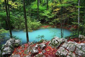 Eye of Bei Magical Lake in Nera National Park