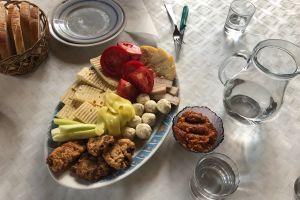 Traditional Romanian cheese & lunch