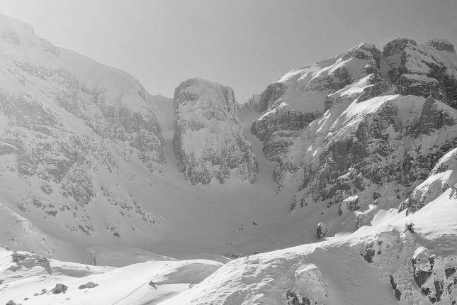 one of the best lines around Bucegi Mountains -Hornurile Malaiesti 