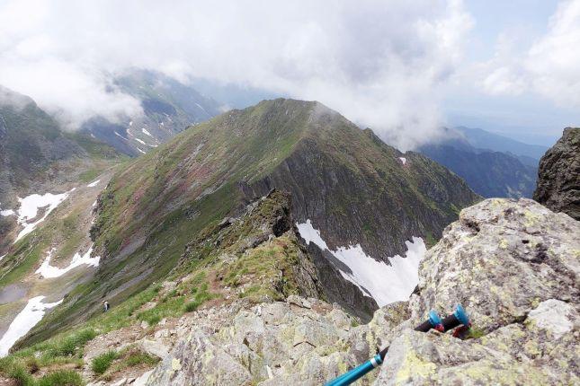 Hiking through the clouds